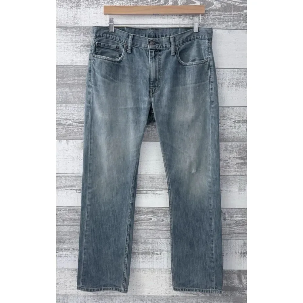 Levi's 559 Relaxed Straight Fit Distressed Denim Jeans Mens Size 33x32